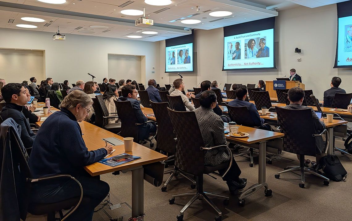 Cardiovascular professionals learning how to enhance cardiovascular health at the 8th Annual Cardiovascular Symposium